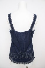 画像2: axes femme / 総レースキャミタンク M 紺 Y-26-07-29-096-AX-TO-SZ-ZY (2)
