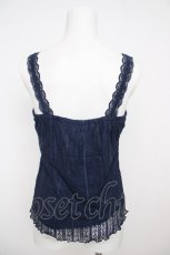 画像2: axes femme / 総レースキャミタンク M 紺 Y-26-07-29-097-AX-TO-SZ-ZY (2)