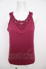画像1: axes femme / 前後モチーフレースタンク M 濃ピンク Y-26-07-29-011-AX-TO-SZ-ZY (1)