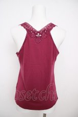 画像2: axes femme / 前後モチーフレースタンク M 濃ピンク Y-26-07-29-011-AX-TO-SZ-ZY (2)