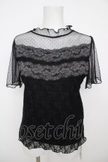 画像1: axes femme / レーシープルオーバー M 黒 Y-26-07-29-115-AX-TO-SZ-ZY (1)