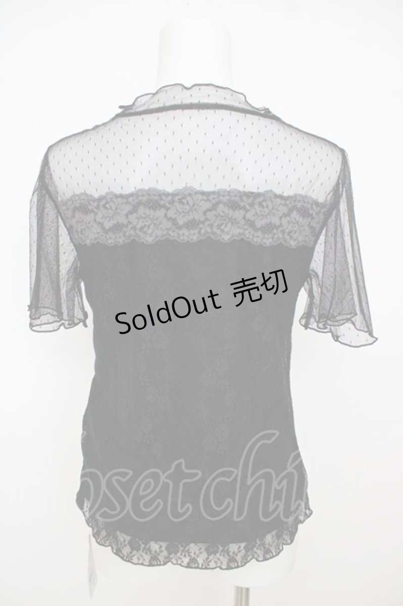 画像2: axes femme / レーシープルオーバー M 黒 Y-26-07-29-115-AX-TO-SZ-ZY (2)