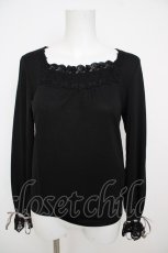 画像1: axes femme / 袖口レースインナー M 黒 Y-26-07-29-116-AX-TO-SZ-ZY (1)
