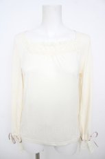 画像1: axes femme / 袖口レースインナー M 生成り Y-26-07-29-117-AX-TO-SZ-ZY (1)
