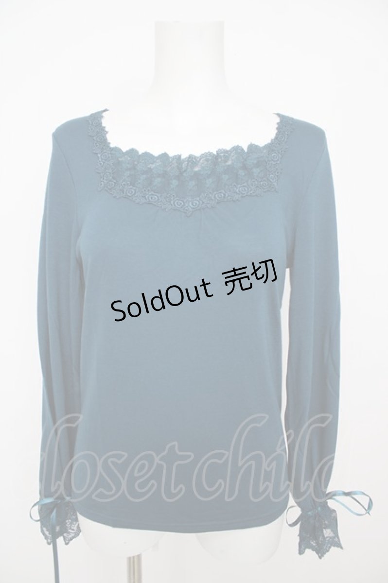 画像1: axes femme / 袖口レースインナー M Bグリーン Y-26-07-29-118-AX-TO-SZ-ZS (1)
