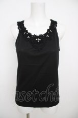 画像1: axes femme / 前後モチーフレースタンク M 黒 Y-26-07-29-012-AX-TO-SZ-ZY (1)