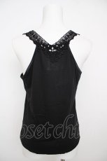 画像2: axes femme / 前後モチーフレースタンク M 黒 Y-26-07-29-012-AX-TO-SZ-ZY (2)