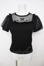 画像1: axes femme POETIQUE / 蝶刺繍カットプルオーバー M クロ Y-26-07-29-124-AX-TO-SZ-ZY (1)