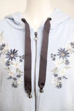 画像3: axes femme / 花刺繍パーカー M サックス Y-26-07-29-129-AX-TO-SZ-ZY (3)