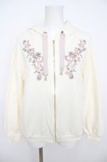 画像1: axes femme / 花刺繍パーカー M 生成り Y-26-07-29-135-AX-TO-SZ-ZY (1)