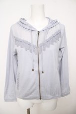 画像1: axes femme / UV透けレースパーカー M サックス Y-26-07-29-139-AX-TO-SZ-ZY (1)