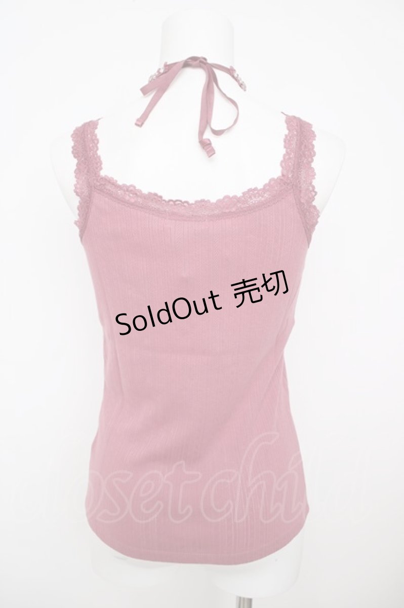 画像2: axes femme / バラクロスストラップキャミ M 濃ピンク Y-26-07-29-015-AX-TO-SZ-ZY (2)