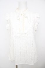 画像1: axes femme / 総刺繍レーシーブラウス M 白 Y-26-07-29-156-AX-BL-SZ-ZY (1)