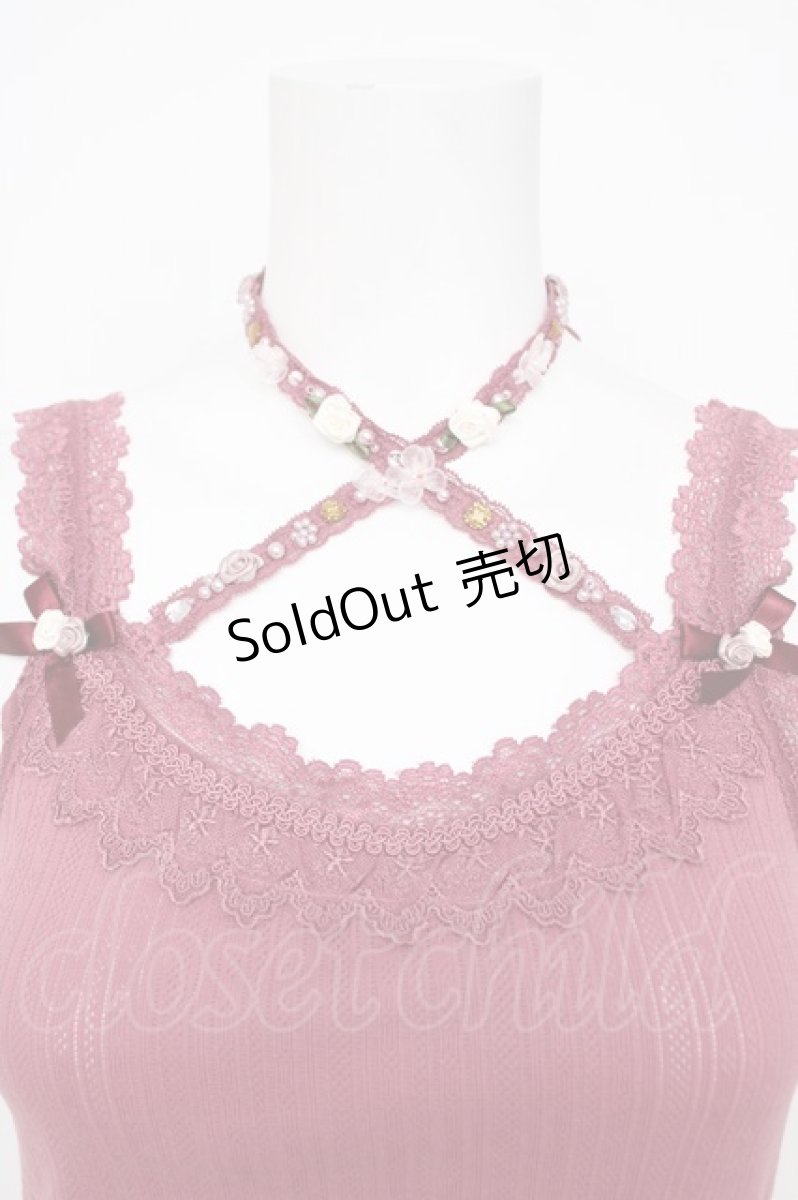 画像3: axes femme / バラクロスストラップキャミ M 濃ピンク Y-26-07-29-015-AX-TO-SZ-ZY (3)
