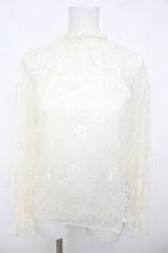 画像1: axes femme / インナーキャミ付き総レースプルオーバー M シロ Y-26-07-29-159-AX-TO-SZ-ZY (1)