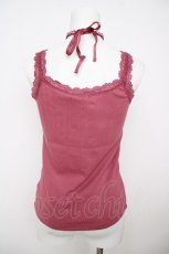 画像2: axes femme / バラクロスストラップキャミ M 濃ピンク Y-26-07-29-016-AX-TO-SZ-ZY (2)