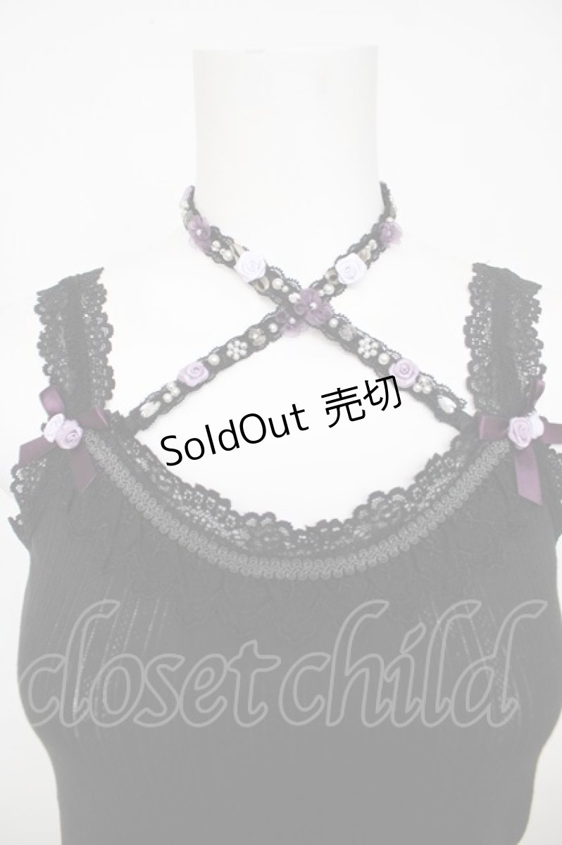 画像3: axes femme / バラクロスストラップキャミ M 黒 Y-26-07-29-017-AX-TO-SZ-ZY (3)