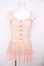 画像1: axes femme / 裾ドットインナープルオーバー M 淡ピンク Y-26-07-29-184-AX-TO-SZ-ZY (1)