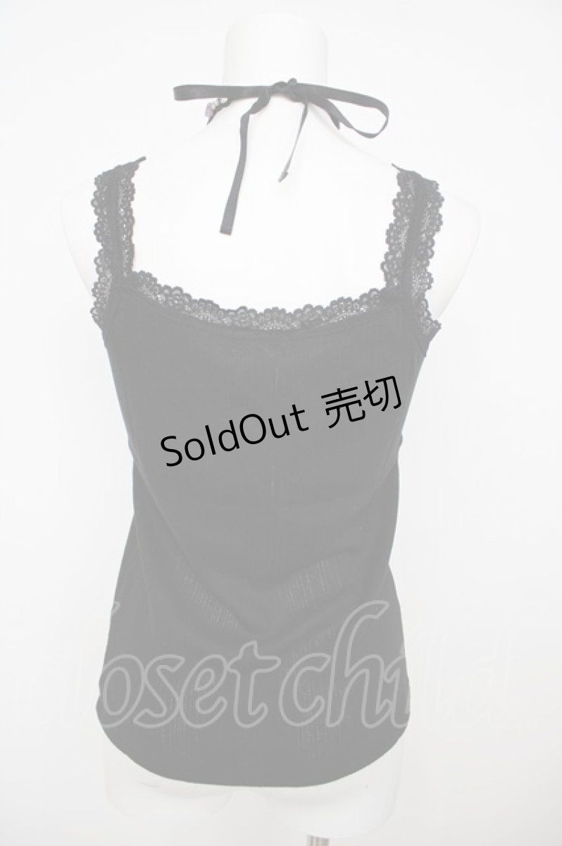 画像2: axes femme / バラクロスストラップキャミ M 黒 Y-26-07-29-018-AX-TO-SZ-ZY (2)