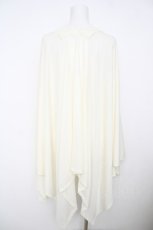 画像2: axes femme / UVイレヘムポンチョ 142×75cm 生成り Y-26-07-29-192-AX-TO-SZ-ZY (2)