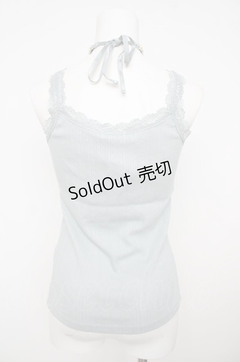 画像2: axes femme / バラクロスストラップキャミ M サックス Y-26-07-29-020-AX-TO-SZ-ZY (2)