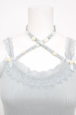 画像3: axes femme / バラクロスストラップキャミ M サックス Y-26-07-29-020-AX-TO-SZ-ZY (3)