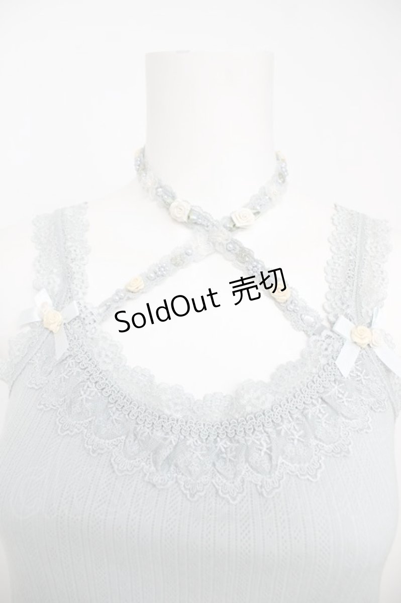 画像3: axes femme / バラクロスストラップキャミ M サックス Y-26-07-29-021-AX-TO-SZ-ZY (3)