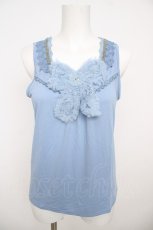 画像1: axes femme / ラメブレードタンクトップ M サックス Y-26-07-29-022-AX-TO-SZ-ZY (1)