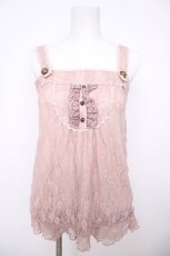 画像1: axes femme / 総レースアウターキャミ M 淡ピンク Y-26-07-29-003-AX-TO-SZ-ZY (1)