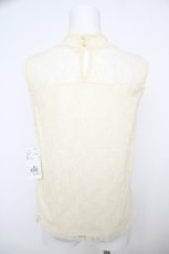 画像2: axes femme / ビーズ使いシャーリングタンク M キナリ Y-26-07-29-030-AX-TO-SZ-ZY (2)