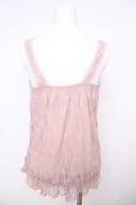 画像2: axes femme / 総レースアウターキャミ M 淡ピンク Y-26-07-29-003-AX-TO-SZ-ZY (2)