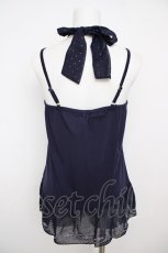 画像2: axes femme / 裾刺繍ホルターキャミソール M コン Y-26-07-29-041-AX-TO-SZ-ZY (2)