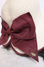 画像4: axes femme / リボンポケッタブルUVHAT 57.5cm 生成り Y-26-07-31-037-AX-AC-SZ-ZY (4)