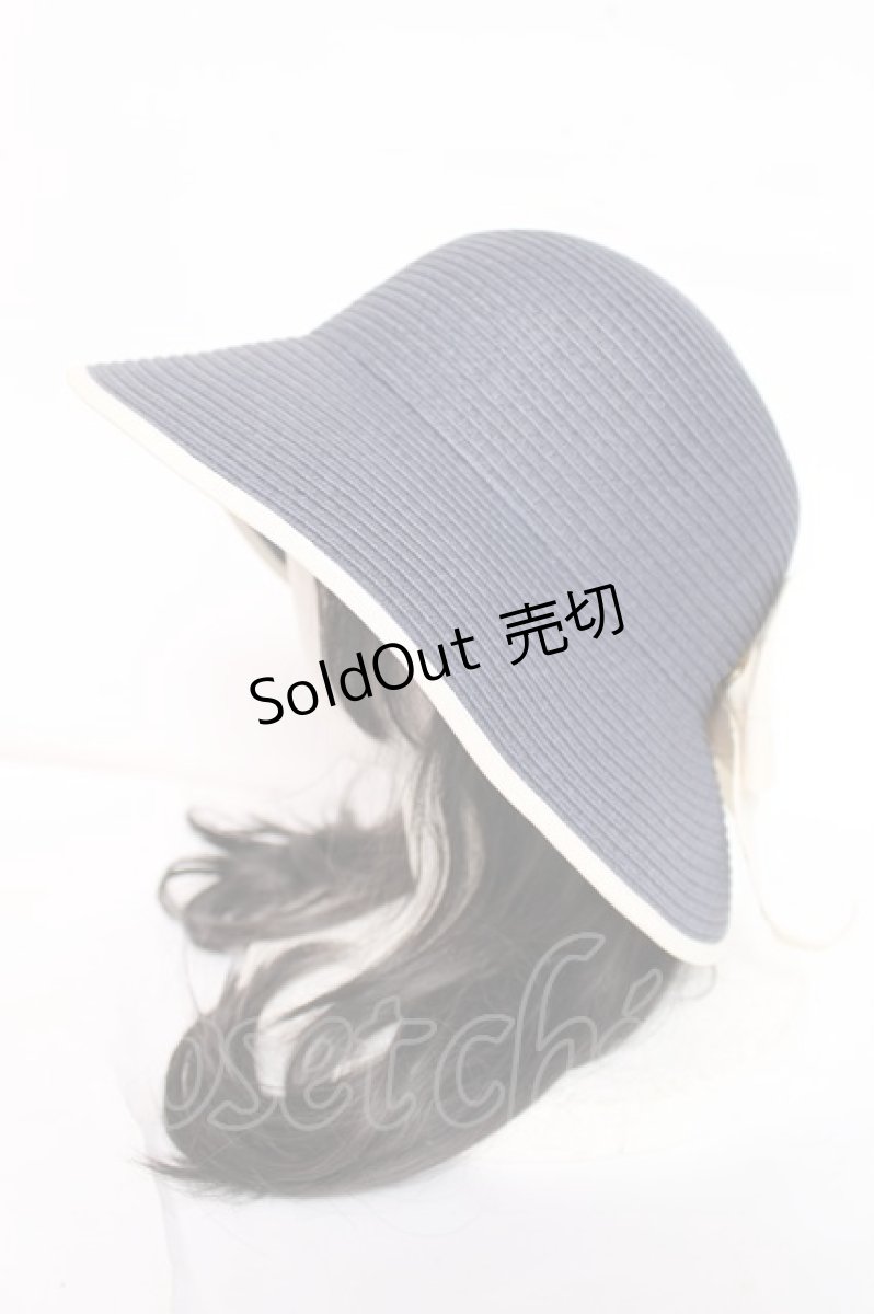 画像2: axes femme / リボンポケッタブルUVHAT 57.5cm 紺 Y-26-07-31-038-AX-AC-SZ-ZY (2)