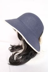 画像2: axes femme / リボンポケッタブルUVHAT 57.5cm 紺 Y-26-07-31-038-AX-AC-SZ-ZY (2)