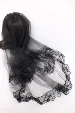 画像1: Estrellas / ロングヴェールマルチクリップ  黒 Y-26-07-31-039-LO-AC-SZ-ZY (1)