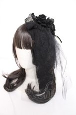 画像1: MorunxMuunaStoik / ヘッドドレス&コサージュ  黒 Y-26-07-31-043-GO-AC-SZ-ZY (1)