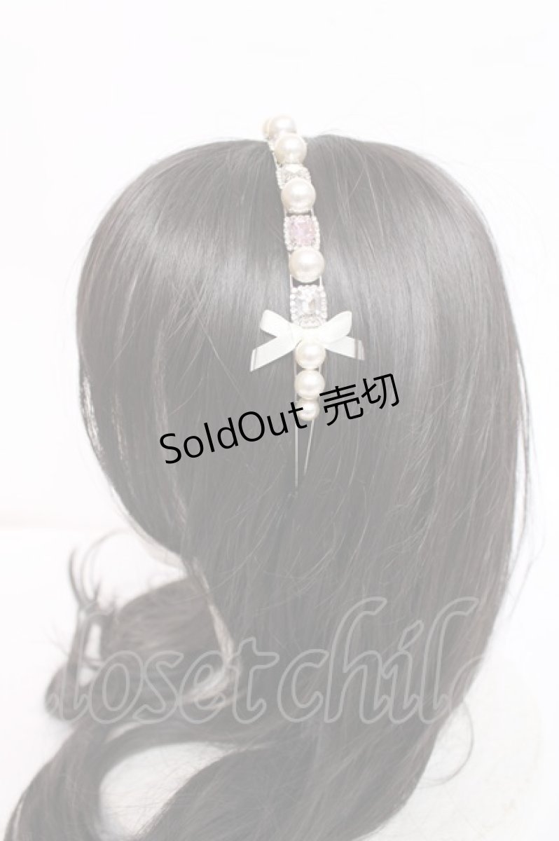 画像2: mellfy memory / Jewel & ribbon カチューシャ  シルバー Y-26-07-31-046-LO-AC-SZ-ZY (2)