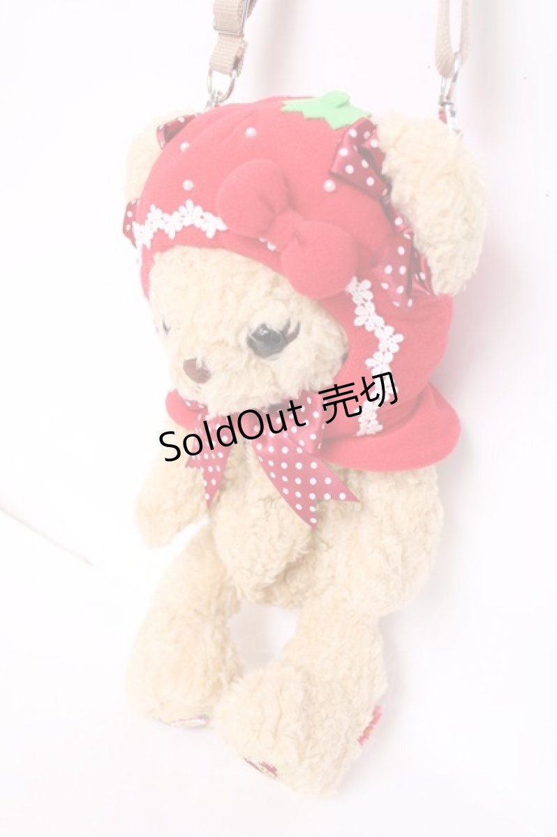 画像4: BABY,THE STARS SHINE BRIGHT / いちごになりたいくまくみゃちゃんポシェット  ミルクティー Y-26-07-31-049-BA-BG-SZ-ZY (4)