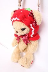 画像4: BABY,THE STARS SHINE BRIGHT / いちごになりたいくまくみゃちゃんポシェット  ミルクティー Y-26-07-31-049-BA-BG-SZ-ZY (4)