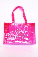 画像1: Nile Perch / クリアロゴバッグ  ピンク Y-26-07-31-051-LO-BG-SZ-ZY (1)