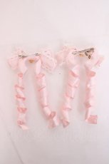 画像2: BABY,THE STARS SHINE BRIGHT / Eternal Ribbon Featheryリボンクリップ  ピンク Y-26-07-31-006-BA-AC-SZ-ZY (2)