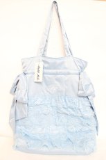 画像1: Fickle Bebe / サテンアドーラブルトート  ブルーグレー Y-26-07-31-058-LO-BG-SZ-ZY (1)