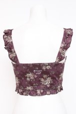 画像3: axes femme / ハイパワー花柄ブラトップ M ワイン Y-26-07-31-068-AX-TO-SZ-ZY (3)