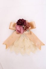 画像1: forest scent / クラシカルリボンクリップ  アイボリー Y-26-07-31-008-LO-ZA-SZ-ZY (1)