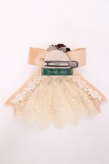 画像2: forest scent / クラシカルリボンクリップ  アイボリー Y-26-07-31-008-LO-ZA-SZ-ZY (2)