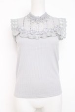 画像1: axes femme / ビスチェ切替タンクトップ M グレー Y-26-07-31-083-AX-TO-SZ-ZY (1)