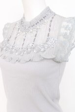 画像3: axes femme / ビスチェ切替タンクトップ M グレー Y-26-07-31-083-AX-TO-SZ-ZY (3)