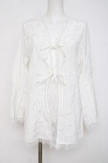 画像1: axes femme NOSTALGIE / フレアー袖カーディガン F 生成り Y-26-07-31-093-AX-TO-SZ-ZY (1)
