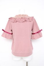 画像2: axes femme / 透けローズレースカットカーデ M 淡ピンク Y-26-07-31-105-AX-TO-SZ-ZY (2)